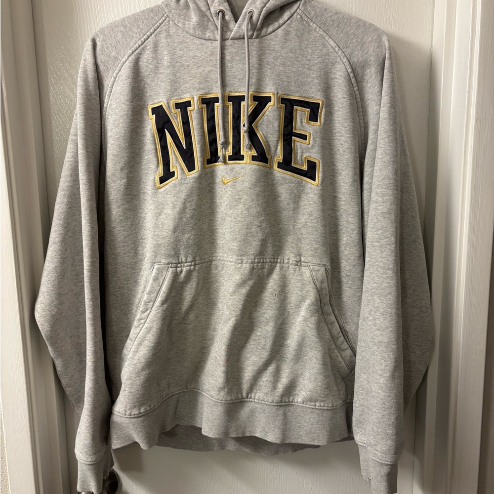 Vintage Nike Gray Hoodie for Men